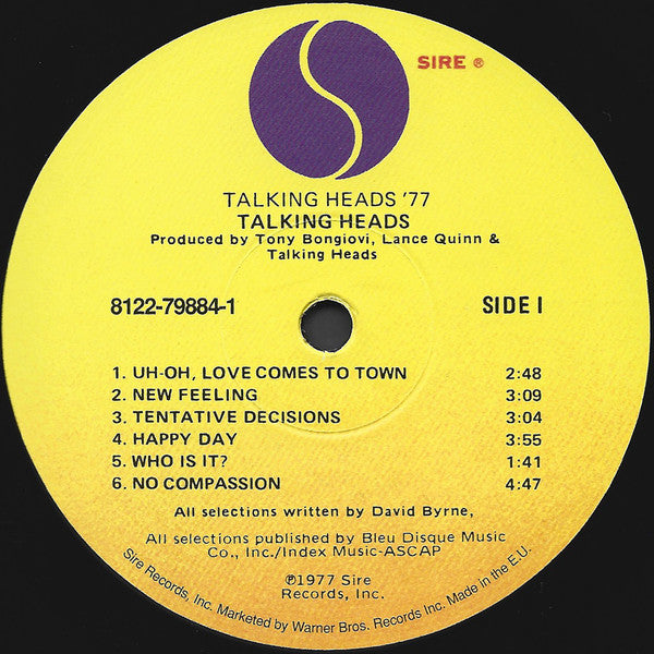 Talking Heads : Talking Heads: 77 (LP, Album, RE, RM, 180)