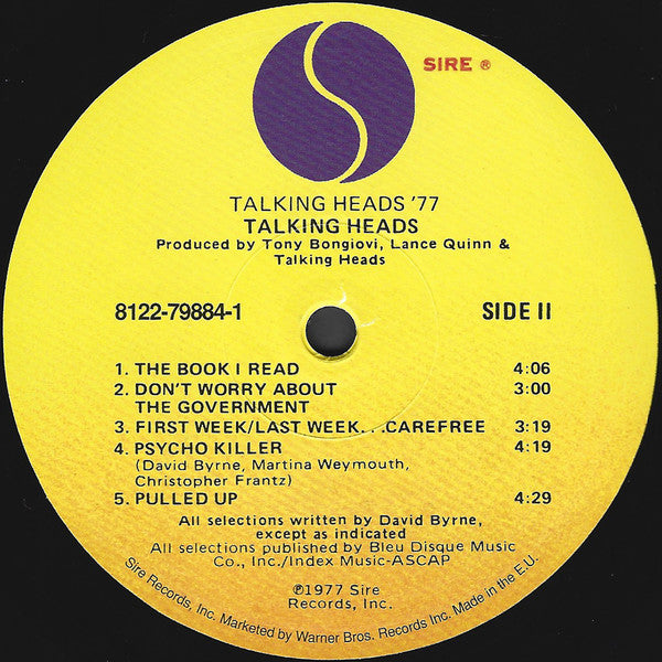 Talking Heads : Talking Heads: 77 (LP, Album, RE, RM, 180)