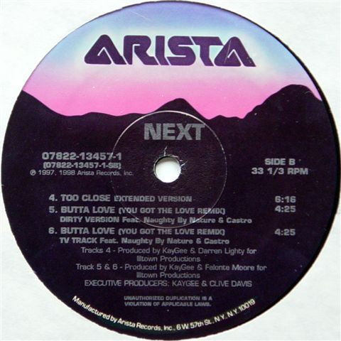 Next (2) : Too Close (12")