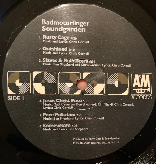 Soundgarden : Badmotorfinger (LP, Album, RE, RM, RP, Pre)