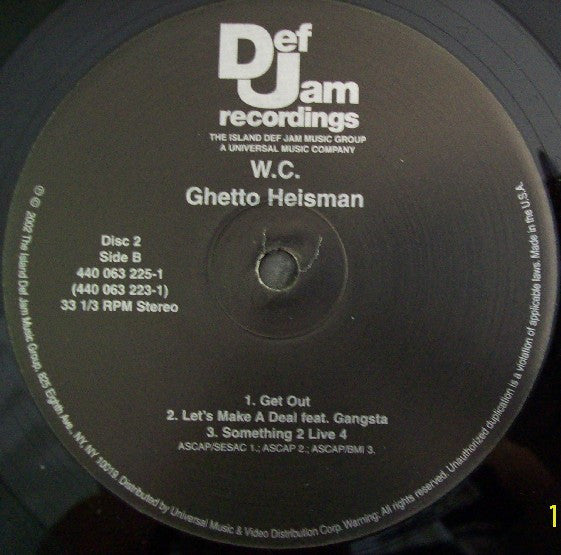 WC : Ghetto Heisman (2xLP, Album)