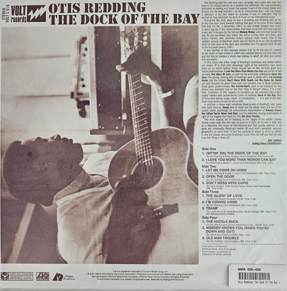 Otis Redding : The Dock Of The Bay (2x12", Album, Ltd, Num, RE, RM, Gat)