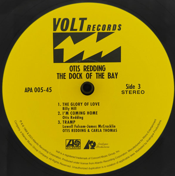 Otis Redding : The Dock Of The Bay (2x12", Album, Ltd, Num, RE, RM, Gat)