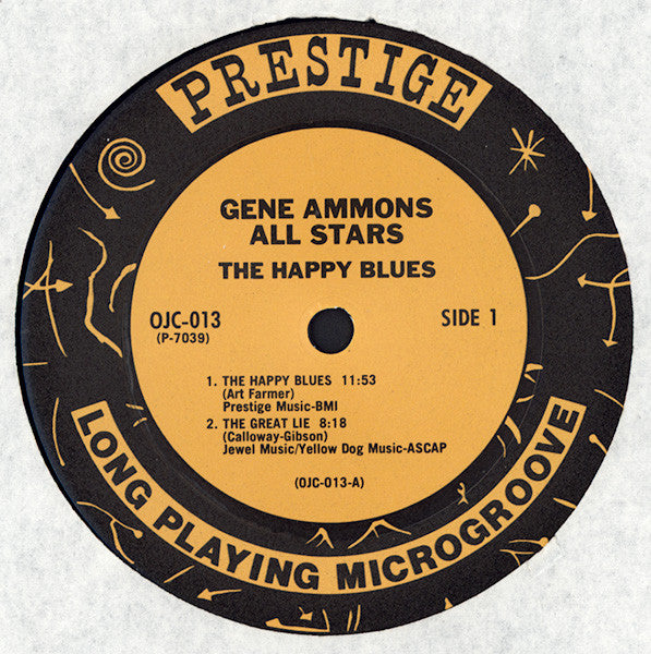Gene Ammons : The Happy Blues (LP, Album, RE)