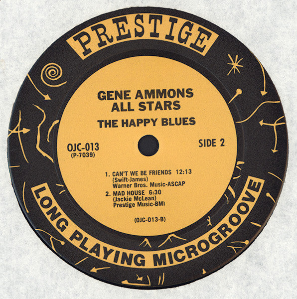 Gene Ammons : The Happy Blues (LP, Album, RE)