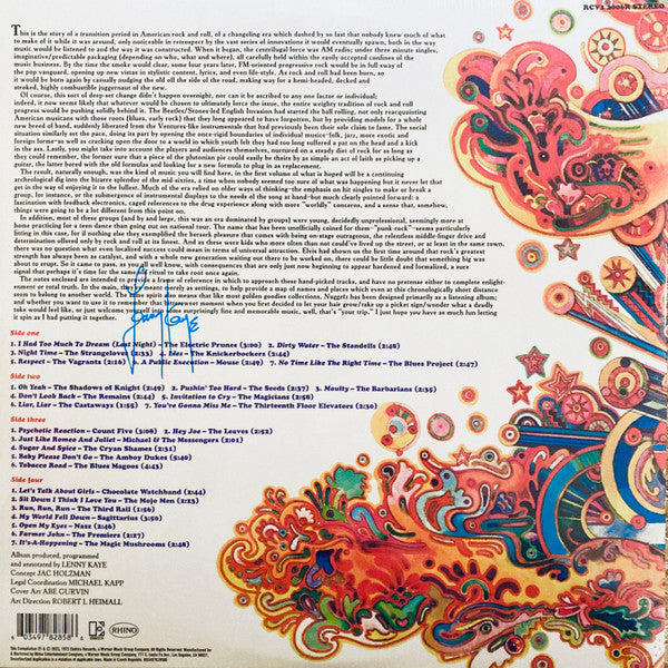 Various : Nuggets (Original Artyfacts From The First Psychedelic Era 1965-1968) (2xLP, Comp, Ltd, 50t)