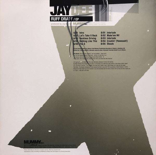 Jay Dee : Ruff Draft EP (12", EP)
