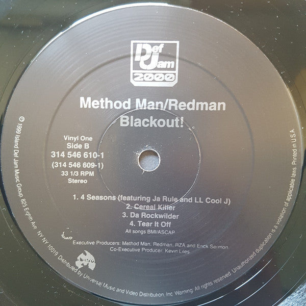 Method Man & Redman : Blackout! (2xLP, Album)