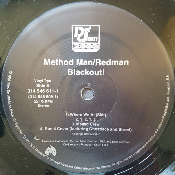 Method Man & Redman : Blackout! (2xLP, Album)