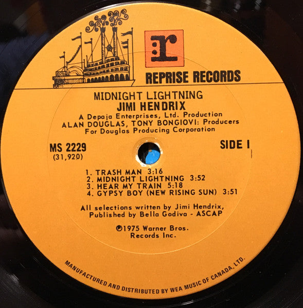 Jimi Hendrix : Midnight Lightning (LP, Album)