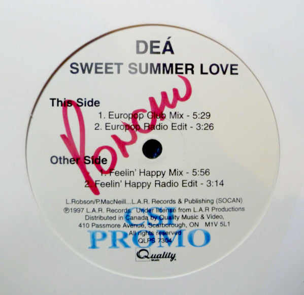 Deá : Sweet Summer Love (12")
