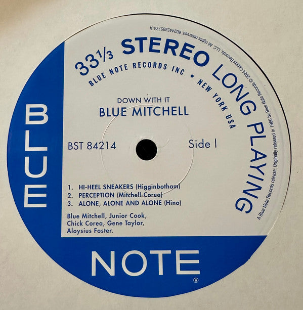 The Blue Mitchell Quintet : Down With It! (LP, Album, RE, 180)