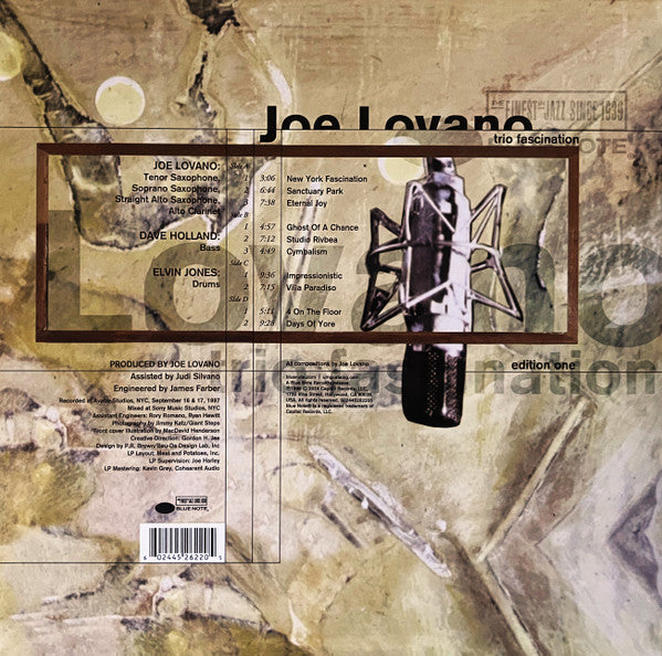 Joe Lovano : Trio Fascination - Edition One (2xLP, Album, RE, 180)