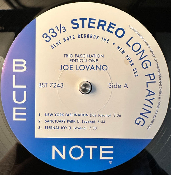 Joe Lovano : Trio Fascination - Edition One (2xLP, Album, RE, 180)