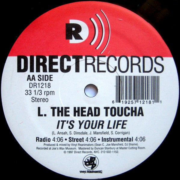L. The Head Toucha* : Too Complex / It's Your Life (12")