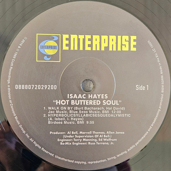 Isaac Hayes : Hot Buttered Soul (LP, Album, RE, RM, 180)