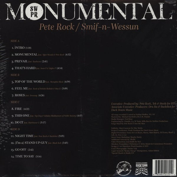 Pete Rock / Smif-N-Wessun : Monumental (2xLP, Album)
