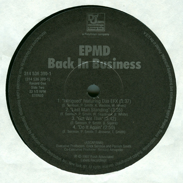 EPMD : Back In Business (2xLP, Album)