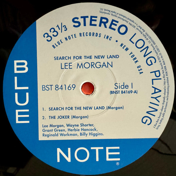 Lee Morgan : Search For The New Land (LP, Album, RE, 180)