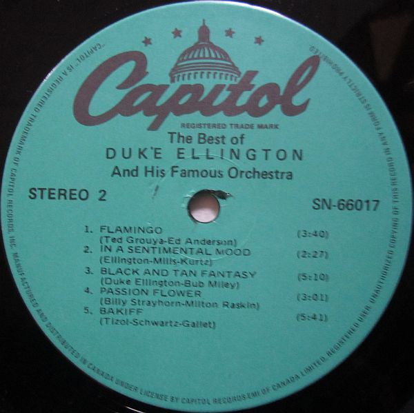 Duke Ellington And His Orchestra : The Best Of Duke Ellington And His Famous Orchestra (LP, Comp, RE)