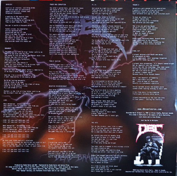 D.B.C. : Dead Brain Cells (LP, Album, RE)