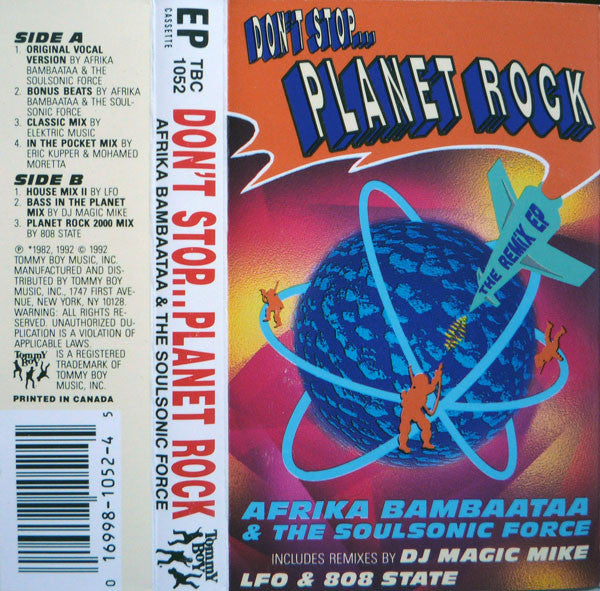 Afrika Bambaataa & Soulsonic Force : Don't Stop... Planet Rock (The Remix EP) (Cass, EP)