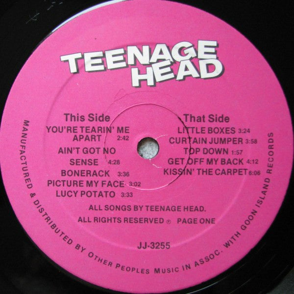 Teenage Head : Teenage Head (LP, Album, RE)