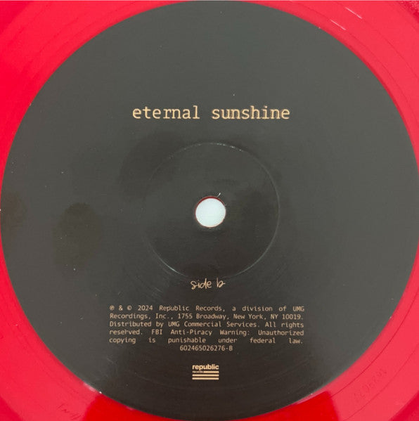 Ariana Grande : Eternal Sunshine (LP, Album, Ltd, Rub)