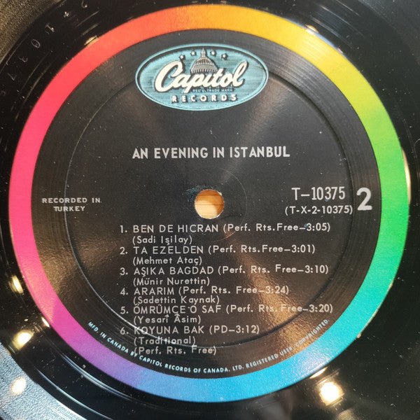 Various : An Evening In Istanbul (LP, Mono)
