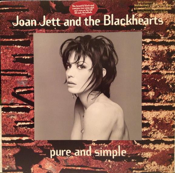 Joan Jett & The Blackhearts : Pure And Simple (LP, Album, Spe)