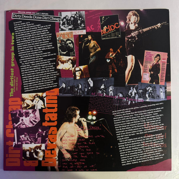 AC/DC : Dirty Deeds Done Dirt Cheap (LP, Album, Ltd, RE, RM,  Go)