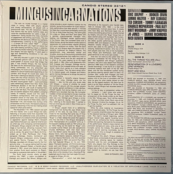 Charles Mingus : Incarnations (LP, Comp, RM, 180)