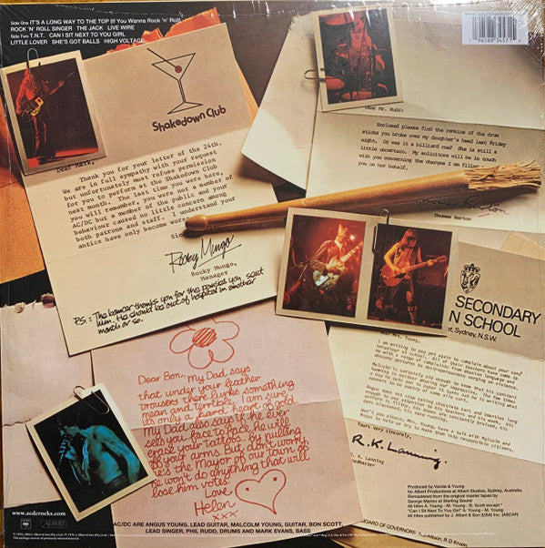 AC/DC : High Voltage (LP, Album, RE, RM, S/Edition, Gol)