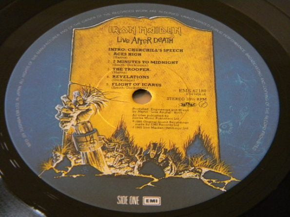 Iron Maiden : Live After Death (2xLP, Album, Gat)