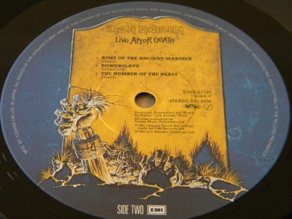 Iron Maiden : Live After Death (2xLP, Album, Gat)