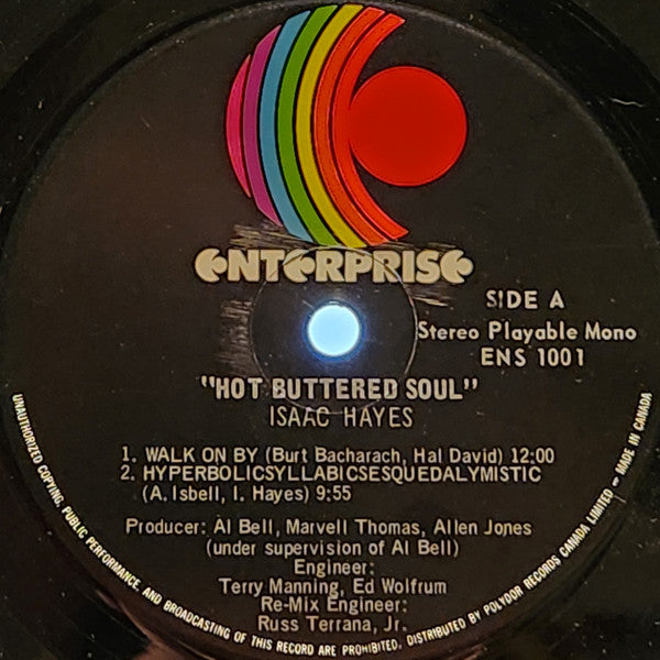 Isaac Hayes : Hot Buttered Soul (LP, Album)