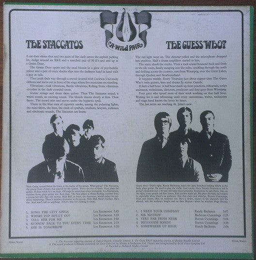 The Staccatos (3) And The Guess Who : A Wild Pair (LP, Album)