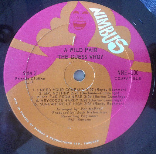 The Staccatos (3) And The Guess Who : A Wild Pair (LP, Album)