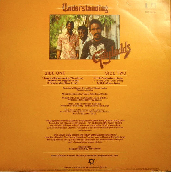 The Gaylads : Understanding (LP, Album)