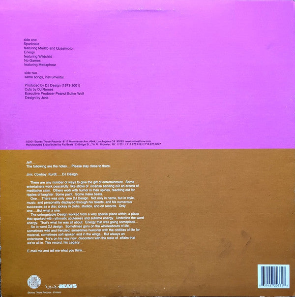 DJ Design : Sparkdala (12")