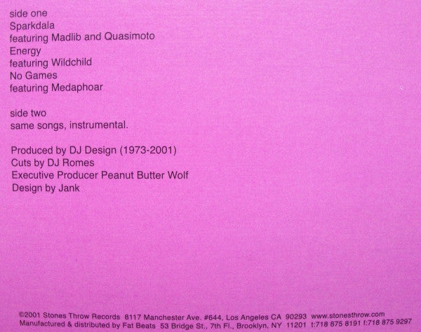 DJ Design : Sparkdala (12")