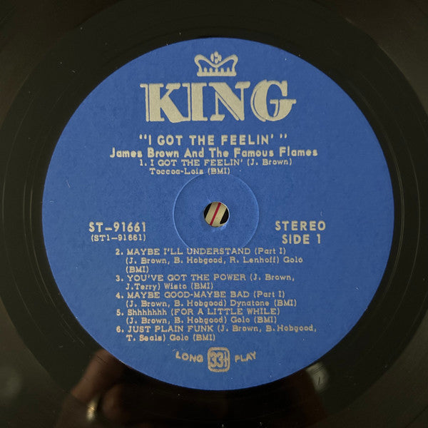 James Brown & The Famous Flames : I Got The Feelin' (LP, Album)