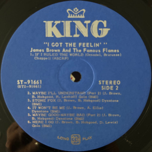 James Brown & The Famous Flames : I Got The Feelin' (LP, Album)