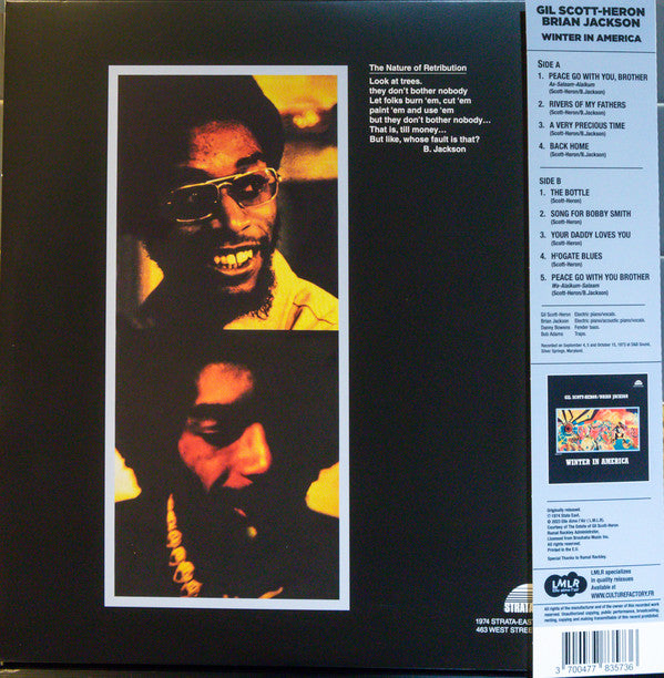 Gil Scott-Heron & Brian Jackson : Winter In America (LP, Album, RSD, Ltd, RE, Gat)