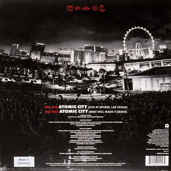 U2 : Atomic City (10", RSD, Ltd, Red)