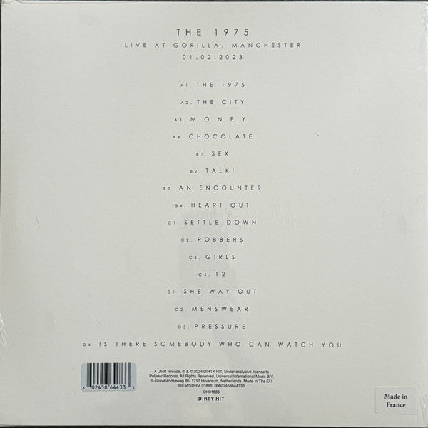 The 1975 : Live At Gorilla, Manchester (2xLP, Album, RSD, Ltd, Whi)