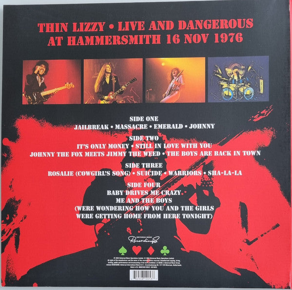 Thin Lizzy : Live And Dangerous At Hammersmith 16 Nov 1976 (2xLP, Album, RSD)