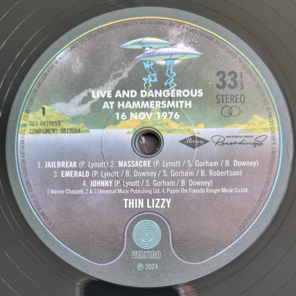 Thin Lizzy : Live And Dangerous At Hammersmith 16 Nov 1976 (2xLP, Album, RSD)