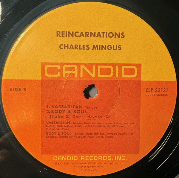 Charles Mingus : Reincarnations (LP, RSD, Ltd, RM, 180)