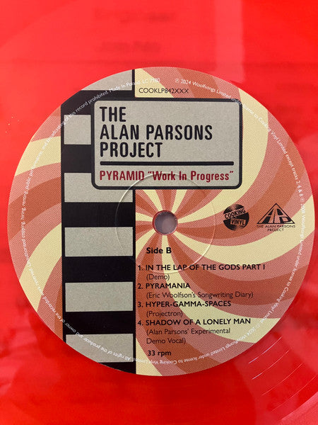 The Alan Parsons Project : Pyramid “Work In Progress” (LP, Album, RSD, Ltd, Ora)